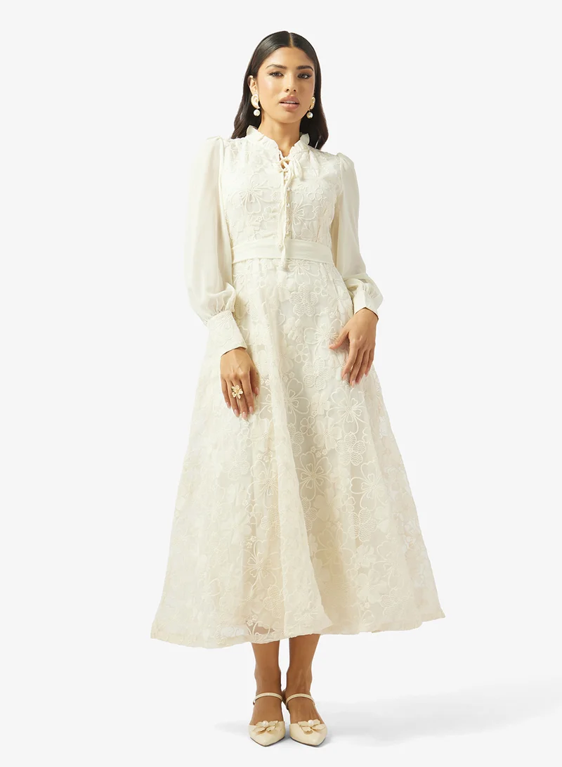 Khizana Lace A-line Dress